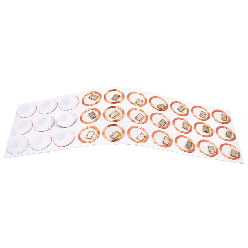 RFID Wet Inlay Labels Copper coil Adhesive Electronic Tags for Library