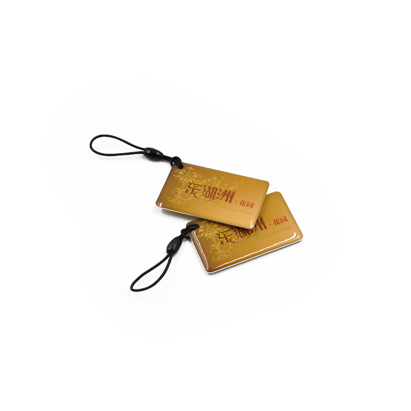 RFID Crystal Epoxy Key fob ID Card Waterproof key chain key holder for Access control
