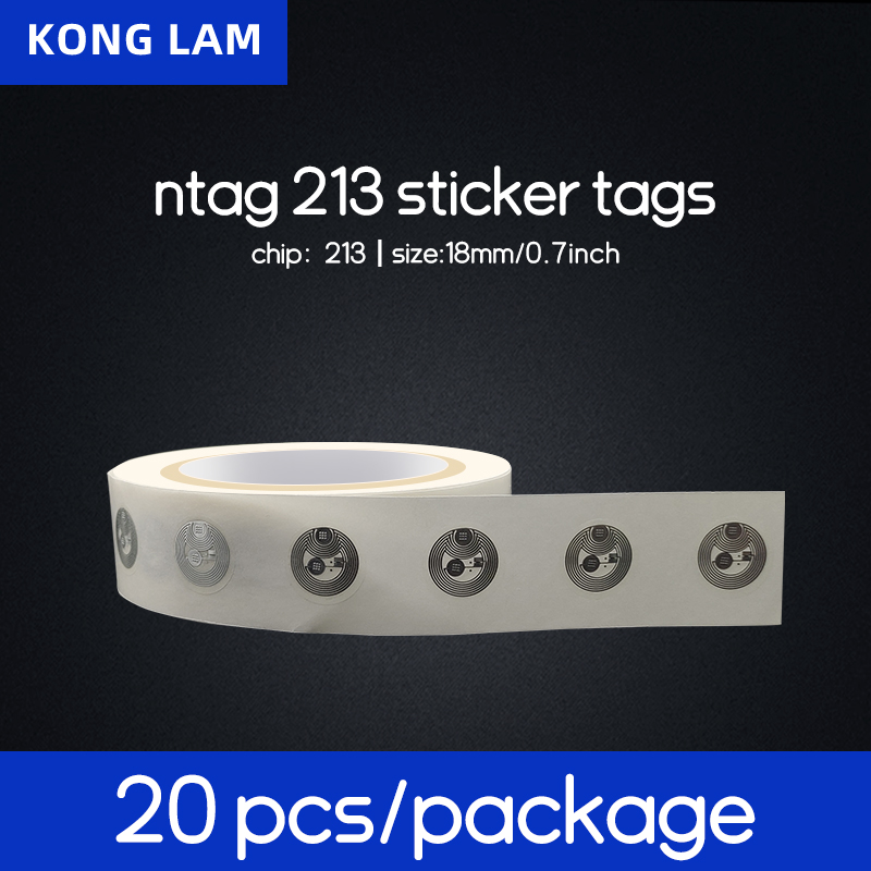 20PCS NTAG213 NFC Stickers with NXP Chips, Perfect for Smart Home Trigger and Social Media Info Exchange