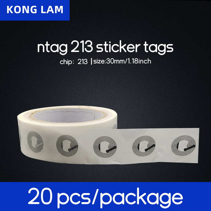 20PCS NTAG213 NFC Stickers with NXP Chips, Perfect for Smart Home Trigger and Social Media Info Exchange