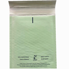 Eco Friendly Custom Waterproof Biodegradable Light Pink Poly Bubble Mailer Courier Bags Padded Envelopes With Own Logo