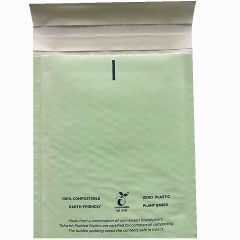 Eco Friendly Custom Waterproof Biodegradable Light Pink Poly Bubble Mailer Courier Bags Padded Envelopes With Own Logo