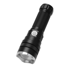 Rechargeable Aluminum Torch Zooming Dimmer XHP50 LED Flashlight Power by 18650/26650