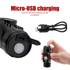 New Model USB Rechargeable Headlamp Sensor Switch, 18650 Battery Waterproof Headtorch