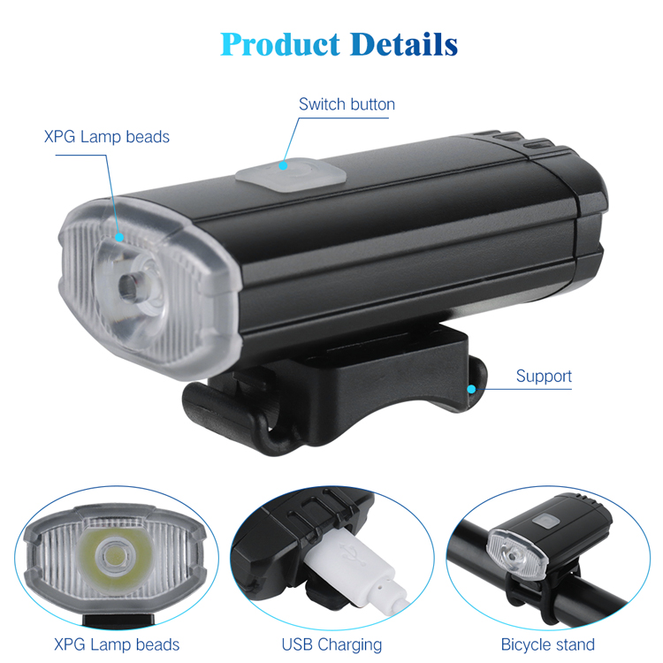 2020 New Night Riding Hot Sale cycle light Usb Rechargeable bike Headlight Bicycle Front Led Light
