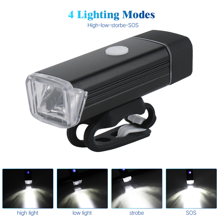 2019 Hot Sell high bright 800MAH USB rechargeable IP64 waterproof bicycle head Light bike front light