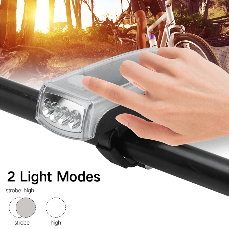 Bike Accessories Mountain Bicycle Lamp Usb Charge Solar LED Bike Light Rechargeable