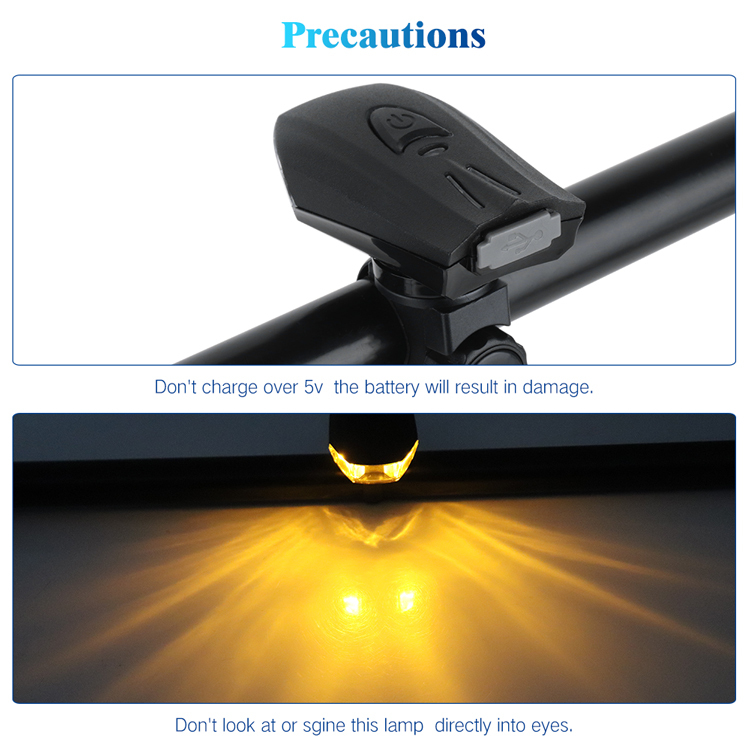 400 Lumens Bike Headlight USB Rechargeable Bike Front Light Smart Sensor Cycle Front Light