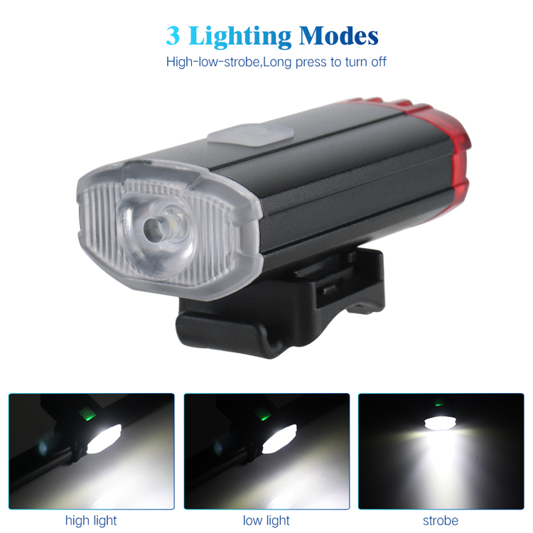 Wholesale OEM Waterproof Build-in Battery Usb Rechargeable Bicycle lanterna Bike Front Light LED