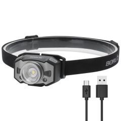 USA Free Shipping Item Boruit Waterproof Zoom Head Lamp Light, Mini USB Rechargeable LED Headlamp For running
