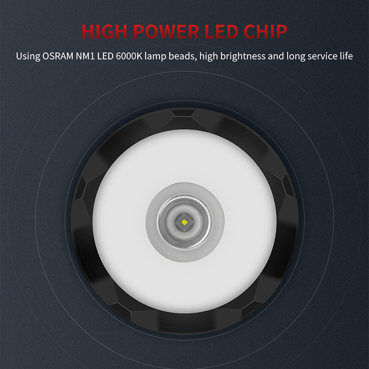 BORUiT C8 Super brightest 1050 Lumen LED Torch, Super Bright 1km Long Range White Laser Flashlight with rechargeable battery