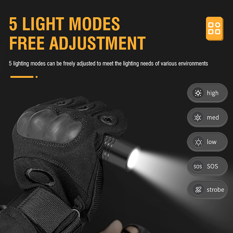 BORUiT V8 800 Lumen Type C EDC Flashlight