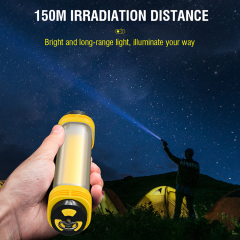 Multi Function Multi Color Camping Light Rechargeable Handheld Flashlight Strong Magnet Work Light