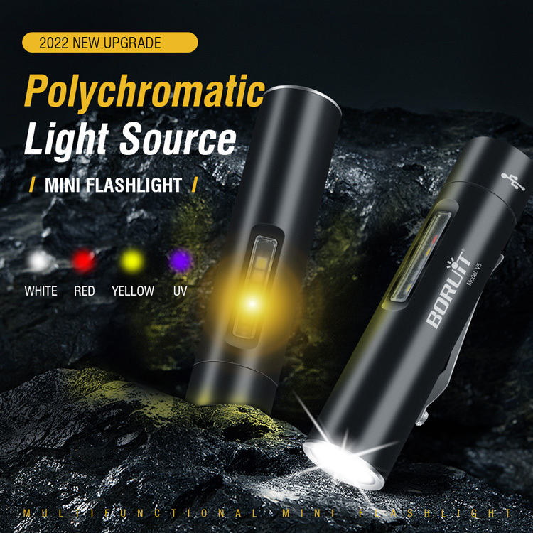 BORUiT V5 Multi Function Pen Flashlight Portable EDC Hat Light