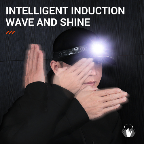 BORUiT G7 2023 New LED Headlamp 310lm Red Light Sensor Headlight IPX6 Waterproof