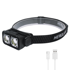 BORUIT K372 led headlamp 600 lumens high power mini headlamp IPX4 waterproof headlight with motion sensor