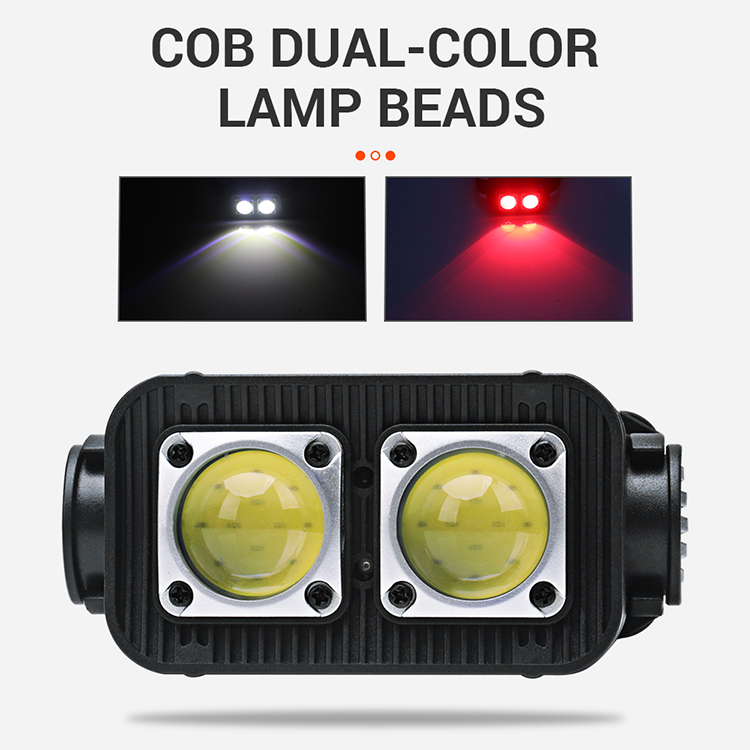 BORUIT K372 led headlamp 600 lumens high power mini headlamp IPX4 waterproof headlight with motion sensor
