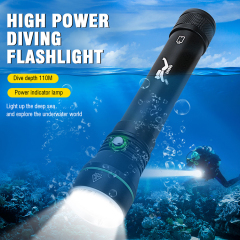 BORUiT S4 High Power 3000lm Diving Flashlight Underwater Professional Diving Flashlight 10m Depth Scuba Diving Flashlight Underwater Led