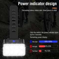BORUiT L12 8 LED Super High Power Bicycle Lights Type C Rechargeable LED Front Light for Bikes