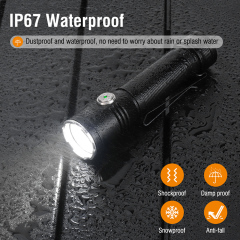 BORUiT 2024 New High Power 2050lm 42hrs working time Fast Charge Waterproof Portable outdoor flash light With Memory Function For Camp