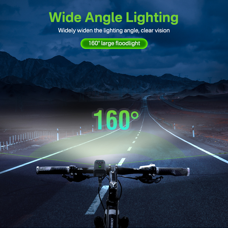 BORUiT L14 Waterproof Outdoor Bicycle Headlight 4000 lumens Aluminum Alloy USB Rechargeable for Night Riding Lighting Bike Lights