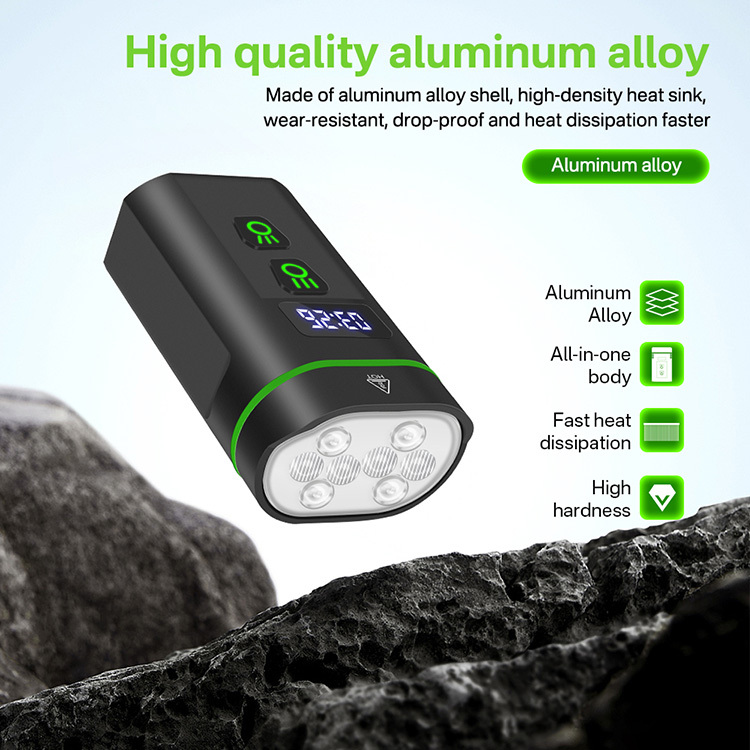 BORUiT L14 Waterproof Outdoor Bicycle Headlight 4000 lumens Aluminum Alloy USB Rechargeable for Night Riding Lighting Bike Lights