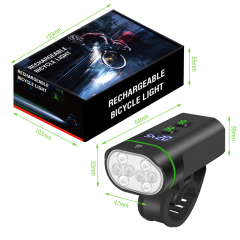 BORUiT L14 Waterproof Outdoor Bicycle Headlight 4000 lumens Aluminum Alloy USB Rechargeable for Night Riding Lighting Bike Lights
