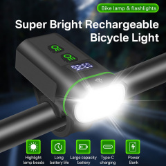 BORUiT L14 Waterproof Outdoor Bicycle Headlight 4000 lumens Aluminum Alloy USB Rechargeable for Night Riding Lighting Bike Lights