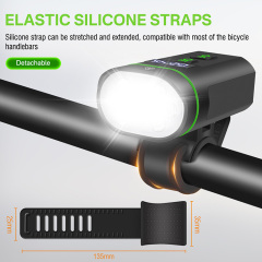 BORUiT L14 Waterproof Outdoor Bicycle Headlight 4000 lumens Aluminum Alloy USB Rechargeable for Night Riding Lighting Bike Lights