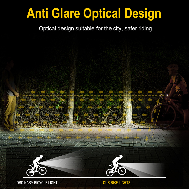 Boruit LD12 Bike Lights Led 1050 hight Lumens Rechargeable Bicycle Headlight Road MTB Cycling Front Lights