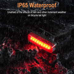 Boruit D2 Bike Tail Light Bicycle Lamps Bicycle Safety Warning Rear Light Rechargeable LED Bike Rear Cycling Light with Memory Function