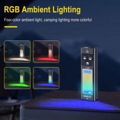 Boruit U7 High Lumens Rechargeable Flashlight Multifunctional Powerful Pocket Work Light Magnetic Flashlight with 365nm UV light