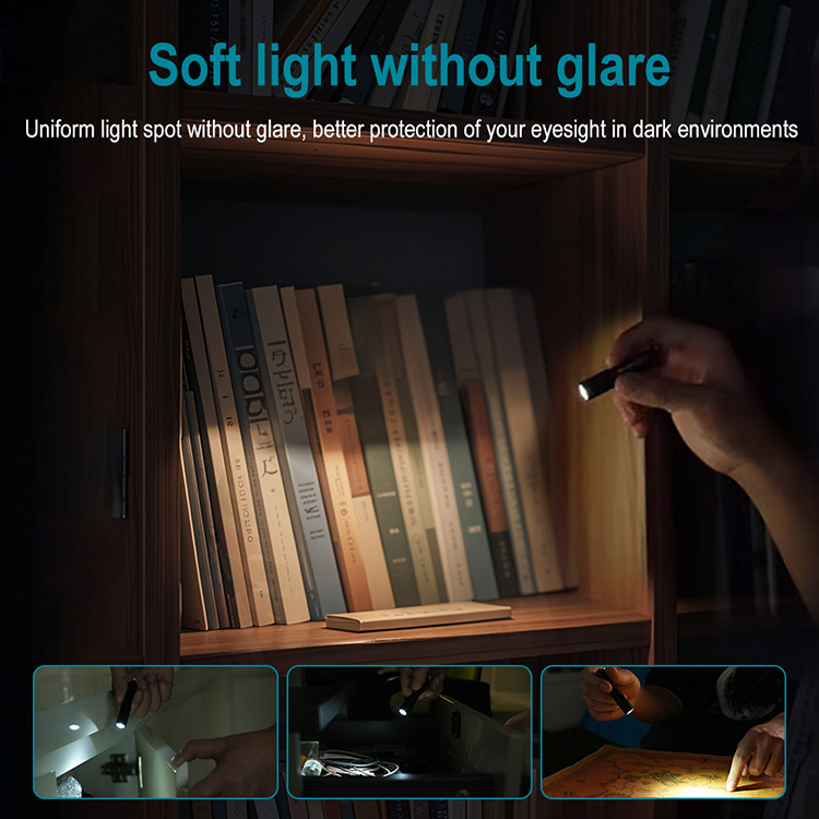 Boruit RJ11 Outdoor Mini Flashlights High Strength Torch Pocket Waterproof Handheld Small Flashlight