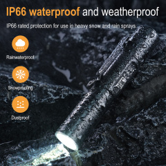 Boruit RJ13 500 Lumens High Brightness EDC Flashlight Waterproof Rechargeable Small Torch Light Portable Tactical Light Torch