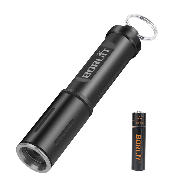 Boruit RJ11 Outdoor Mini Flashlights High Strength Torch Pocket Waterproof Handheld Small Flashlight