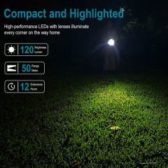 Boruit RJ11 Outdoor Mini Flashlights High Strength Torch Pocket Waterproof Handheld Small Flashlight