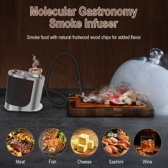 Boruit BQ500 Portable Smoking Gun Beverage Food Sawdust Smoke Infuser Blaster Smoker Suitable for Barbecue Picnic cooking