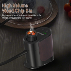 Boruit BQ500 Cocktail Whiskey Smoker Gift Set Portable Molecular Cuisine Smoking Food Cold Smoke Infuser Kit