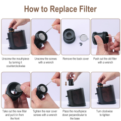 Boruit BQ500 Cocktail Whiskey Smoker Gift Set Portable Molecular Cuisine Smoking Food Cold Smoke Infuser Kit