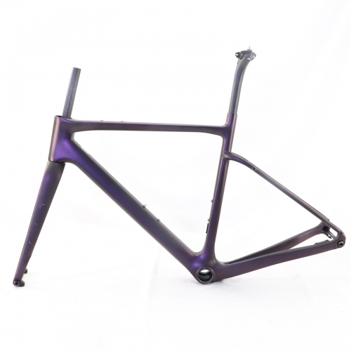 GF-002 Carbon Gravel Bike Frameset Purple Chameleon Matte