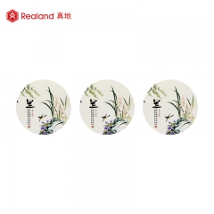 Realand ZDRIC08DA Plum Orchid Bamboo & Chrysanthemum Business Card with Fudan IC Chip RFID NFC Technology