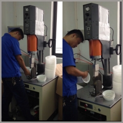 liquid filter bag top and bottom welding machine