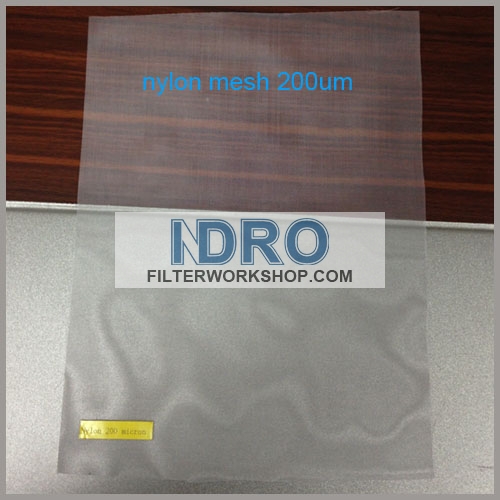 Malha de nylon do monofilamento de 200 mícrons / malha de NMO