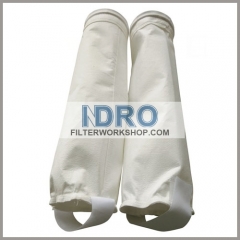 polyester filter bag with disc top with Velcro Strap
