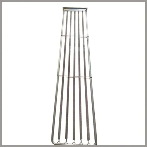 Cages à sac filtrant à collecteur de poussière à ressort plat