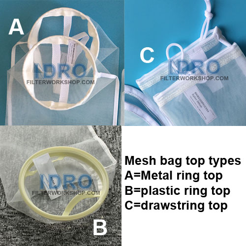 NMO filter bags top types