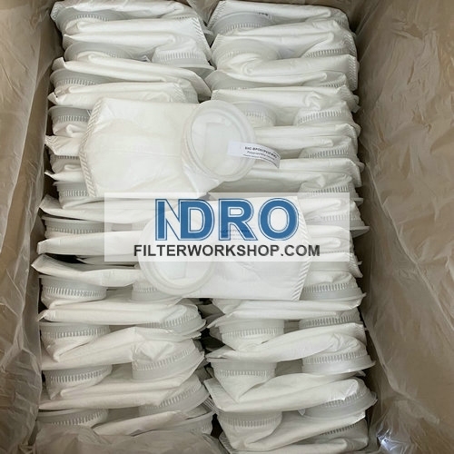 Sacos de filtro de feltro de polipropileno de 50 mícrons (µm)