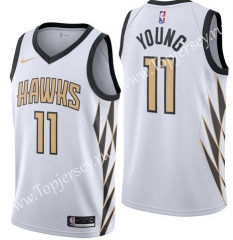 City Edition Atlanta Hawks White #11 NBA Jersey