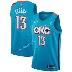City Edition Oklahoma City Thunder Blue #13 NBA Jersey