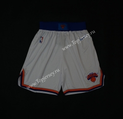 New York Knicks White NBA Shorts